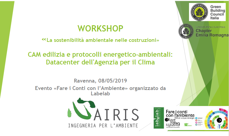 Grande affluenza ed interesse per il Workshop “La sostenibilità ambientale nelle costruzioni”